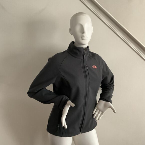 The North Face Windwall Jacket Gray Full Zip Long Sleeve FLAWED L - Picture 11 of 15